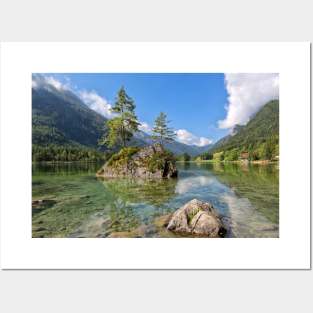 Trees on a Rock, Hintersee Posters and Art